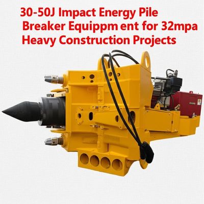 Hydrauliczny kruszarka pali z energią uderzenia 30-50J, ciśnieniem 32 MPa i przepływem oleju 200 l/min do ciężkich projektów budowlanych